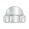 Newport Fasteners Low Crown Acorn Nut, #8-32, Steel, Nickel Plated, 0.26 in H, 2000 PK 130618